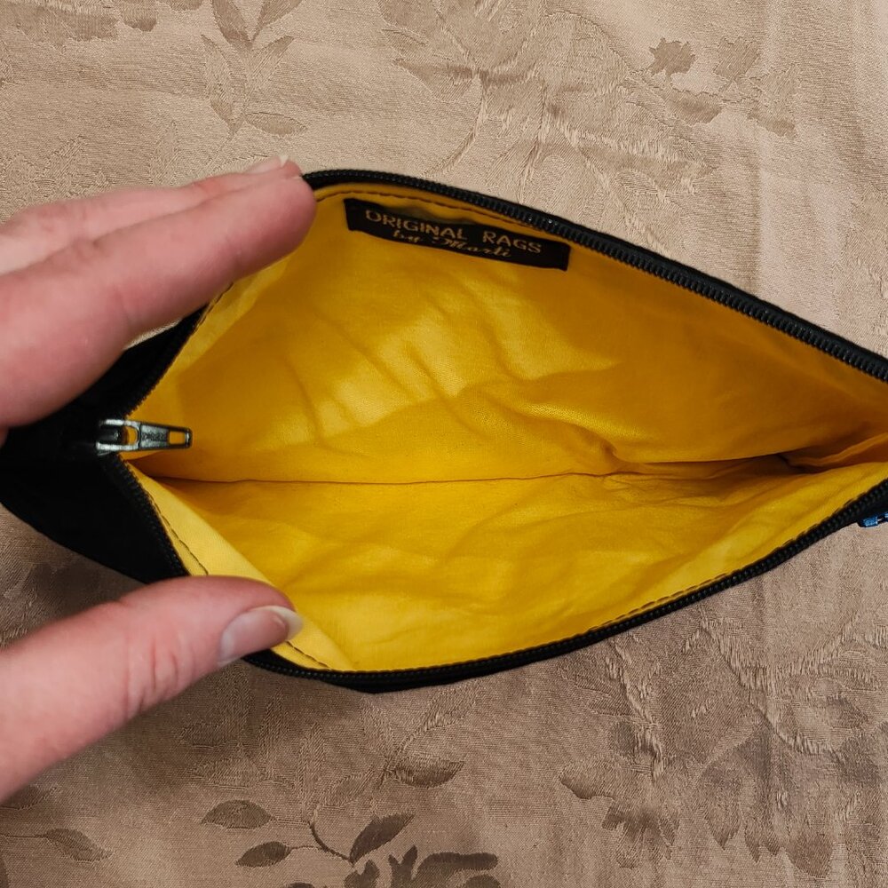 Original Rags by Marti Rainbow Birds Double Zip Pouch, Excellent Used Condition! - Picture 7 of 8
